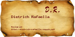 Dietrich Rafaella névjegykártya